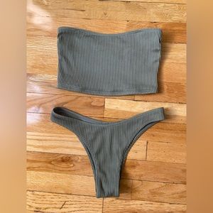 Army Green Abercrombie Swimsuit